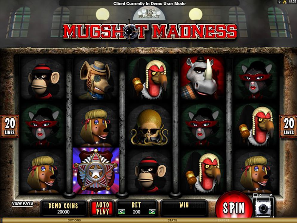 MugShot Online Slot Icons